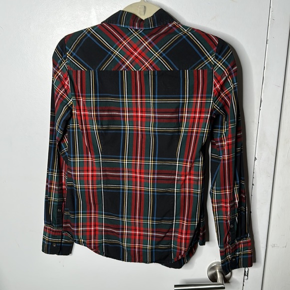J. Crew Perfect shirt in Stewart tartan plaid - Picture 8 of 10